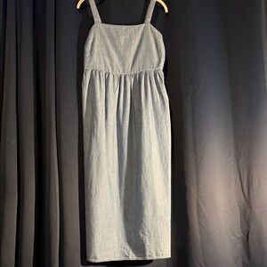 Light Wash Denim Midi Sundress